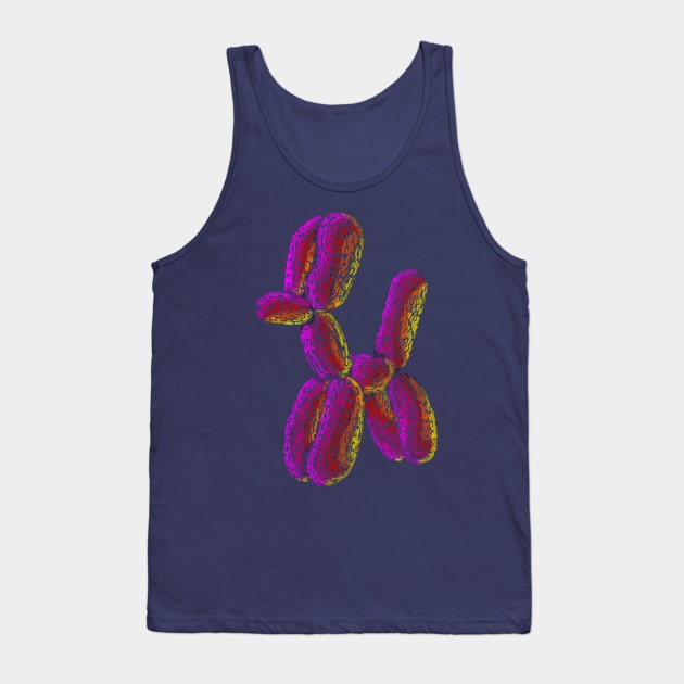 Inflatable Poodle Flow Field Tank Top by Mikewirthart